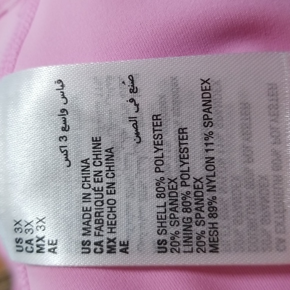 NWT 3X WOMEN'S PINK STONE MEDIUM IMPACT IDEOLOGY SPORTS BRA - Picture 11 of 11